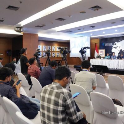 kementerian perdagangan menggelar media briefing tentang keb 4har